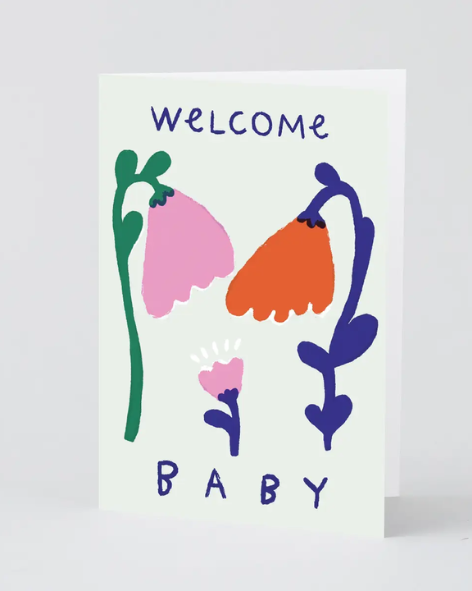 Wrap - Welcome Baby Greeting Card