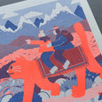 YUK FUN - Riso Print - Cat Riders