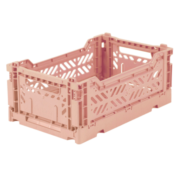 Pink folding outlet crate