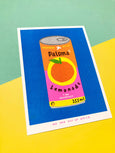 We are out of Office - Riso Print - A can of Paloma Lemonade