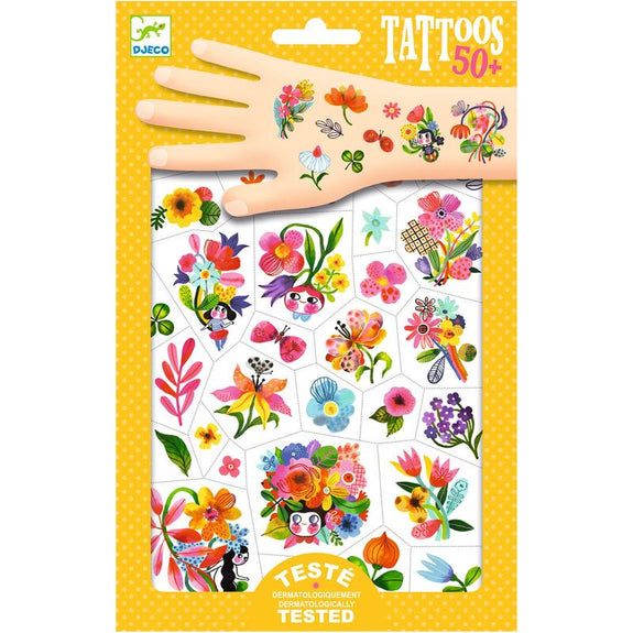 Djeco - Aqua Flor Temporary Tattoos