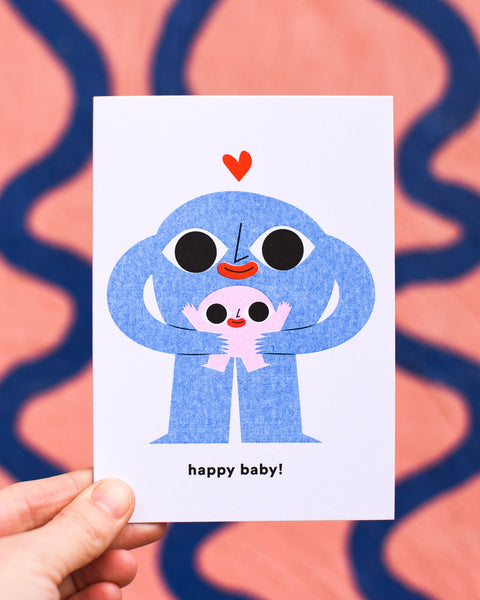 Samantha Curcio - Greeting Card - Happy Baby