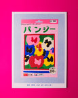 We are out of Office - Riso Print - Packet of Pansy Seeds