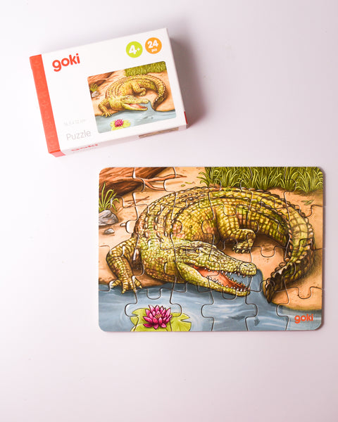 Goki - Mini Puzzle Australian animals - Crocodile