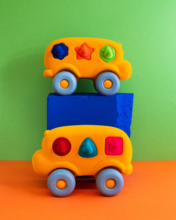 Rubbabu - The Shape Sorter Bus Large - Yellow