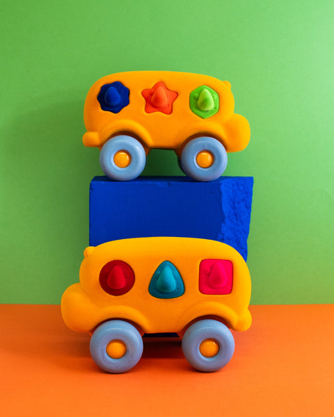 Rubbabu - The Shape Sorter Bus Large - Yellow