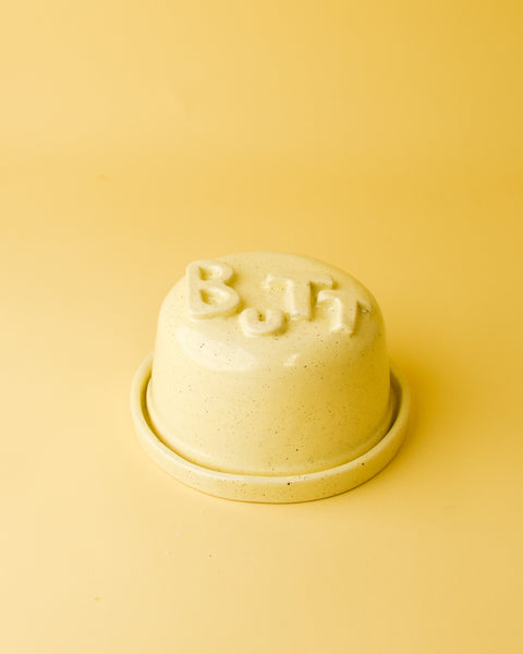 Julie B - Butt Butter Dish - Butter Yellow