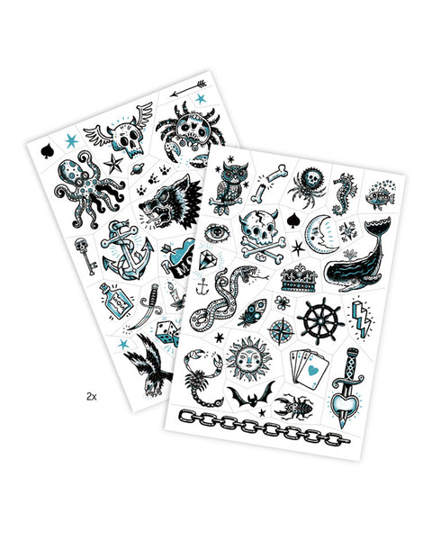 Djeco Temporary Tattoos - Dream Butterflies (with glitter effect) main image 1