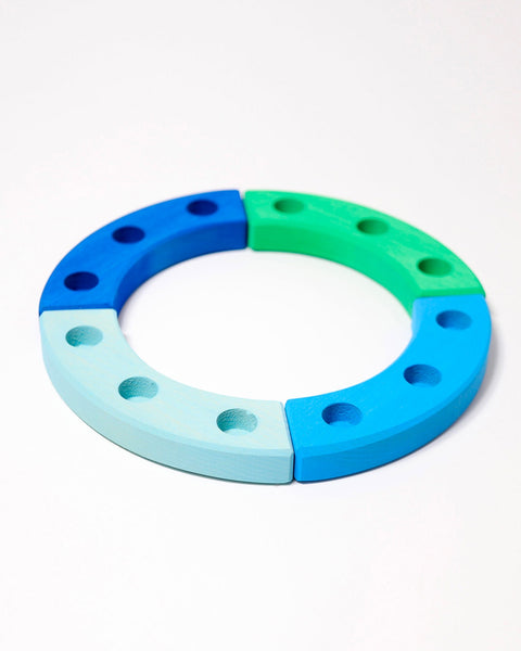 Grimm’s Birthday Ring 12 hole - Blue/Green