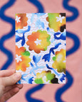 Emily Green - Blue Tulip Collage - Card