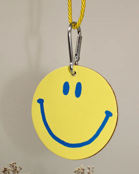Ark - Happy Face Bag Tag - Lemon