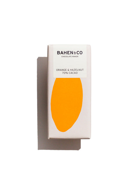 Bahen & Co - Orange & Hazelnut 70% Cacao - 75g