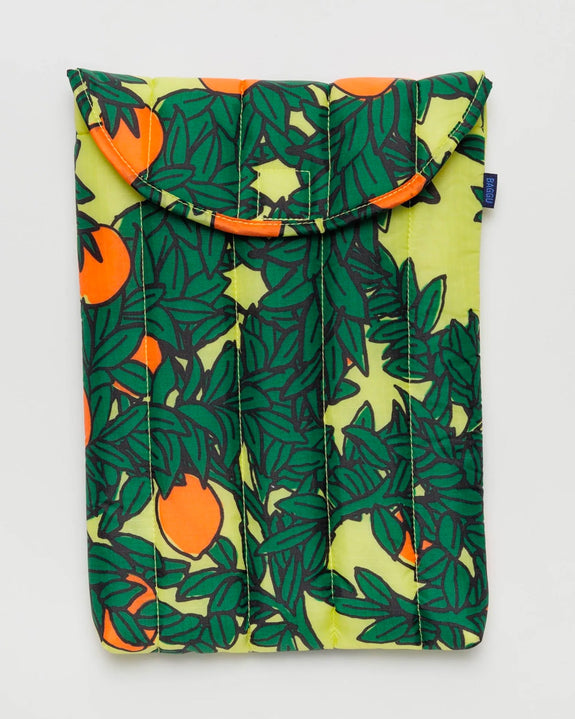 Baggu - Puffy Laptop Sleeve - 13/14 inch - Orange Tree Yellow