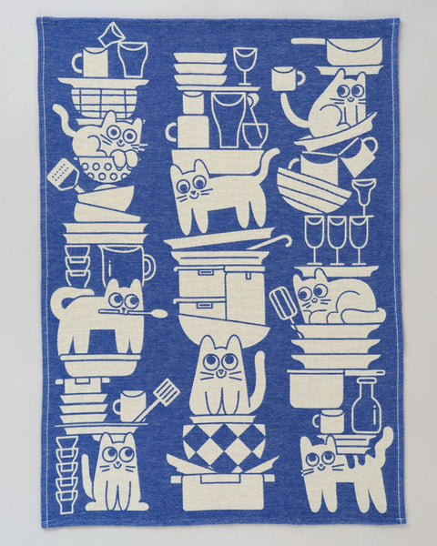 Wrap - Tea Towel - Kitchen Cats