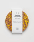 Yod and Co - Speckled Round Cork Coasters Set of 4 - Yellow