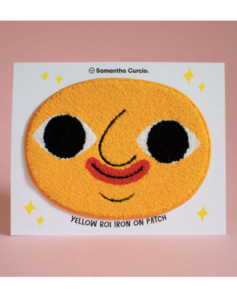 Samantha Curcio - Yellow Boi Iron On Patch