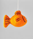 Wrap - Hanging Felt Ornament - Fish