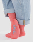 Baggu - Ribbed Sock - Watermelon Pink