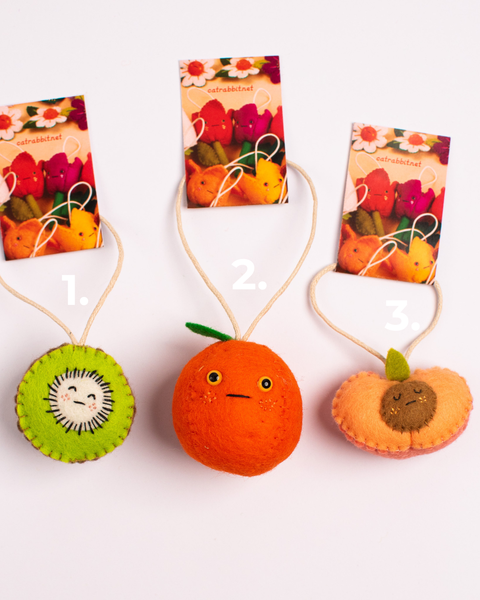 Cat Rabbit - Trinket Charms - Fruits