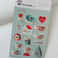Natamori - Red & Blue Sticker Sheet