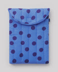Baggu - Puffy Laptop Sleeve - 16 Inch - Blue Polka Dot