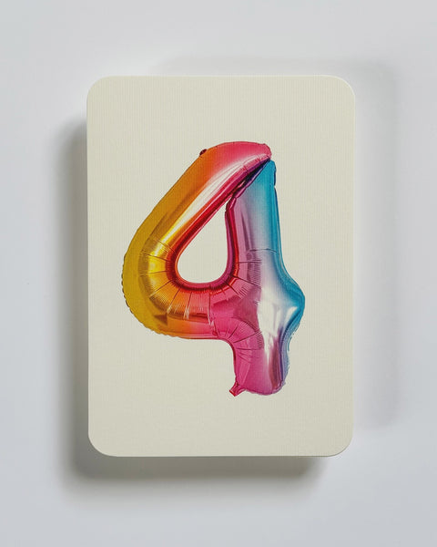 Canonbury Press - Birthday Balloon No.4 Greeting Card