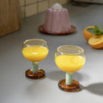 &Klevering - Glass cantine amber set of 2