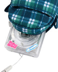 Lola - Camera Pouch - Blue Tartan