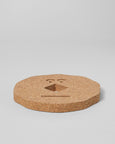 Wrap - Cork Trivet - Round Face