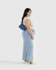 Baggu - Mini Nylon Shoulder Bag - Digital Denim Birds