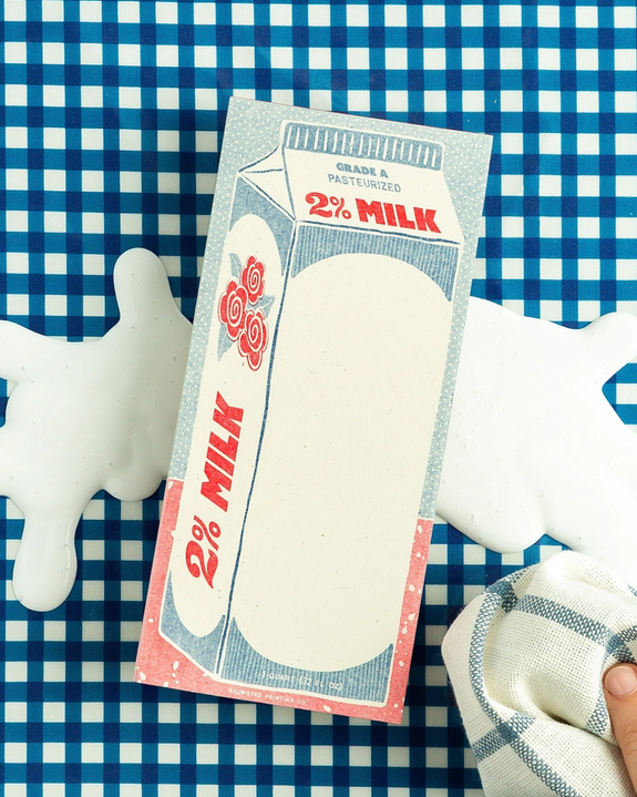 Bromstad Printing Co. - Risograph Notepad - 2% Milk