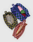 Baggu - 3D Zip Set - Jewel Checks