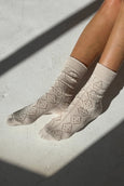 Le Bon Shoppe - Modal Eyelet Socks - Oyster