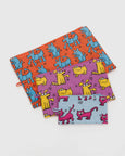 Baggu - Go Pouch Set - Keith Haring Pets