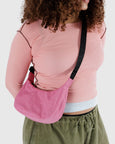 Baggu - Small Nylon Crescent Bag - Azalea Pink