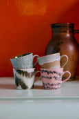 HK Living 70s Ceramics - Cappuccino Mugs - Dada - Set of 4