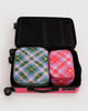 Baggu - Packing Cube Set - Star Plaid *PRE-BOOK dispatch after Oct 16th*