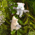 Flocked Mini Climbing Kitty Cat - Hang in There Baby!