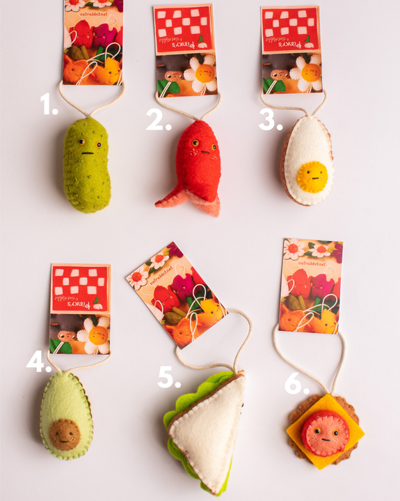 Cat Rabbit - Trinket Charms - Snacks