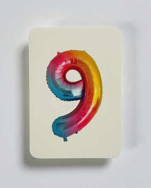 Canonbury Press - Birthday Balloon No.9 Greeting Card
