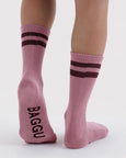 Baggu - Ribbed Sock - Wild Plum Stripe