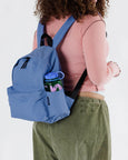 Baggu - Medium Nylon Backpack - Pansy Blue