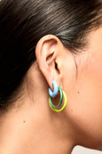 Bianca Mavrick - Chromatic Hoop Earrings - Frozen Seawater