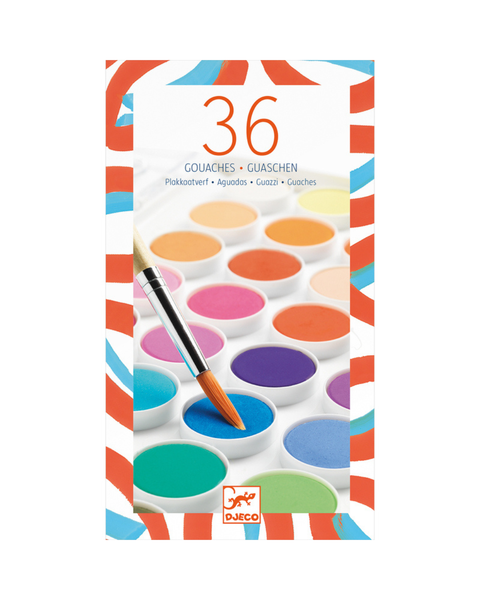 Djeco - 36 Colour Gouache Paint Palette