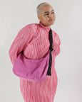 Baggu - Medium Nylon Crescent Bag - Extra Pink
