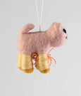 Wrap - Hanging Felt Ornament - Lucy