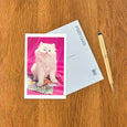 Found Image Press - Alert Fluffy Kitten Postcard