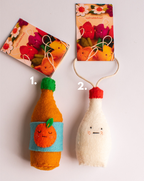 Cat Rabbit - Trinket Charms - Bottles