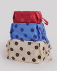 Baggu - 3D Zip Set - Polka Dot Mix