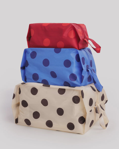 Baggu - 3D Zip Set - Polka Dot Mix